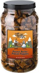Office Snax - Pretzel - Pretzel Assortment, Peanut Butter, 44oz, Canister - Exact Tooling
