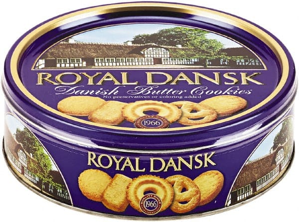 Royal Dansk - Cookies - Cookies, Danish Butter, 12oz Tin - Exact Tooling