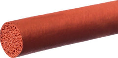 Value Collection - 100' Long, Silicone Foam Cord - 3/16" Diam, Red - Exact Tooling