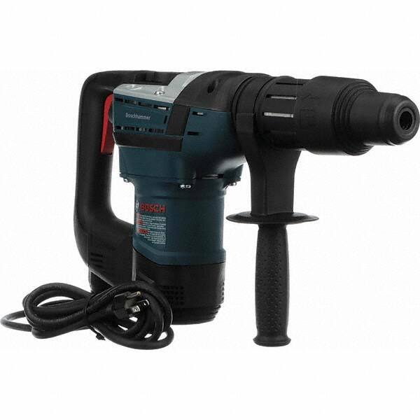 Bosch - 120 Volt 1-9/16" Keyless Chuck Electric Rotary Hammer - 0 to 3,600 BPM, 0 to 350 RPM - Exact Tooling