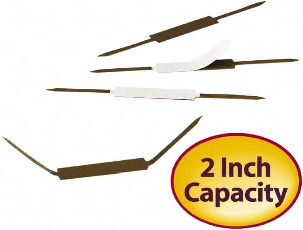 SMEAD - 100 Piece Paper File Fasteners - 2-3/4" Long - Exact Tooling