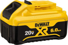 DeWALT - 20 Volt Lithium-Ion Power Tool Battery - 6 Ahr Capacity, 1 hr Charge Time, Series 20V Max - Exact Tooling