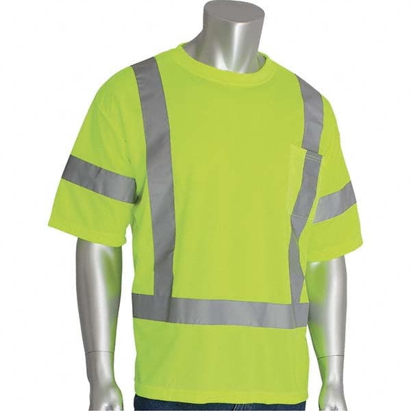 PIP - Size XL Hi-Vis Yellow High Visibility Short Sleeve T-Shirt - Exact Tooling