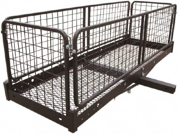Erickson Manufacturing - Steel Folding Cargo Carrier - 20" Wide x 60.0" Long, Black, For Use with 2" Receivers - Exact Tooling