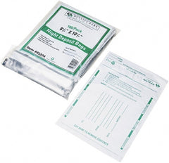 Quality Park - 1 Compartment, 8-1/2" Wide x 10-1/2" High x 1-3/16" Deep, Deposit Bag - Plastic, White - Exact Tooling