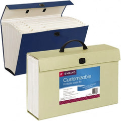 SMEAD - 19 Compartments, 15" Wide x 10" High x 5-1/4" Deep, Case File - Corrugated Cardboard, Assorted Colors - Exact Tooling
