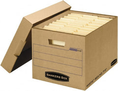 BANKERS BOX - 1 Compartment, 13" Wide x 12" High x 16-1/4" Deep, Storage Box - Corrugated Fiberboard, Kraft (Color) - Exact Tooling