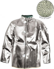 National Safety Apparel - Size XL Silver High Heat & Aluminized Jacket/Coat - Exact Tooling