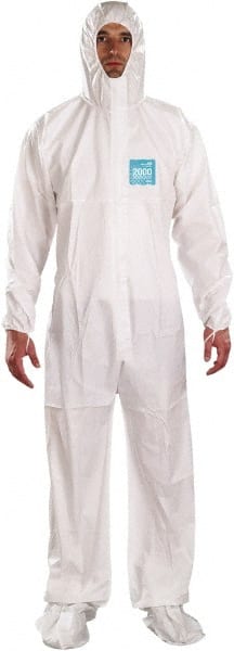 Ansell - Size 3XL Film Laminate Chemical Resistant General Purpose Coveralls - Exact Tooling