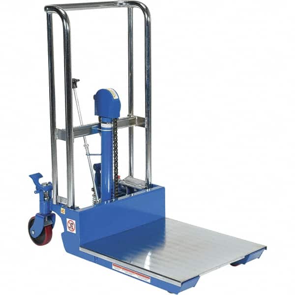 Vestil - 880 Lb Capacity, 35" Lift Height, Portable Workstation Manually Operated Lift - Exact Tooling