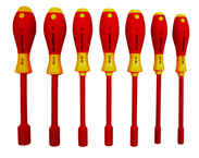 Insulated Nut Driver Metric Set Includes: 5.0 - 13.0mm. 7 Pieces - Exact Tooling