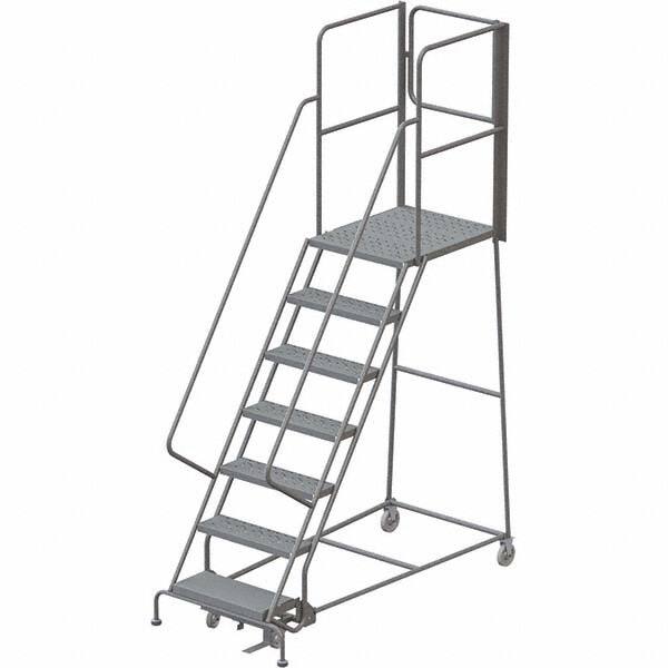 TRI-ARC - Rolling & Wall Mounted Ladders & Platforms Type: Rolling Warehouse Ladder Style: Rolling Platform Ladder - Exact Tooling
