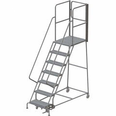 TRI-ARC - Rolling & Wall Mounted Ladders & Platforms Type: Rolling Warehouse Ladder Style: Rolling Platform Ladder - Exact Tooling