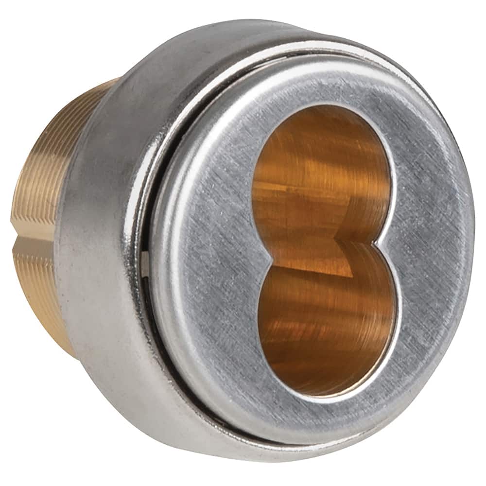 Corbin Russwin - Cylinders; Type: Mortise ; Keying: Less Core ; Number of Pins: 6 ; Material: Brass ; Finish/Coating: Satin Chrome - Exact Tooling