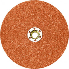3M - 9-1/8" Diam 7/8" Hole 120+ Grit Fiber Disc - Ceramic, 6,600 Max RPM, Series 787C - Exact Tooling