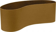 3M - 9" Wide x 120" OAL, 80 Grit, Ceramic Abrasive Belt - Ceramic, Coated, YF Weighted Cloth Backing, Series 966F - Exact Tooling