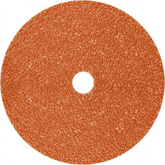 3M - 4-1/2" Diam 7/8" Hole 36+ Grit Fiber Disc - Ceramic, 13,300 Max RPM, Series 787C - Exact Tooling