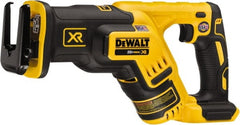 DeWALT - 20V, 0 to 2,900 SPM, Cordless Reciprocating Saw - 1-1/8" Stroke Length, 14-1/2" Saw Length, 1 Lithium-Ion Battery Not Included - Exact Tooling