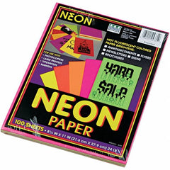 Pacon - 8-1/2" x 11" Assorted Colors Colored Copy Paper - Use with Laser Printers, Copiers - Exact Tooling