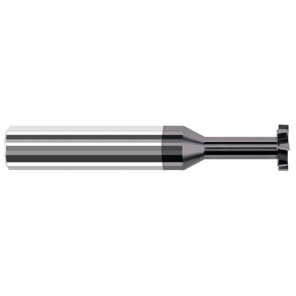 Harvey Tool - 1/8" Cut Diam, 1/32" Cut Width, 1/8" Shank, Staggered-Tooth Woodruff Keyseat Cutter - Exact Tooling