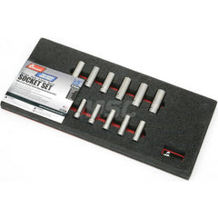 Ability One - 12 Pc 3/8" Drive Deep Socket Set - Exact Tooling