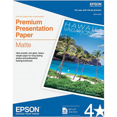 Epson - 8-1/2" x 11" Bright White Photo Paper - Use with Inkjet Printers - Exact Tooling