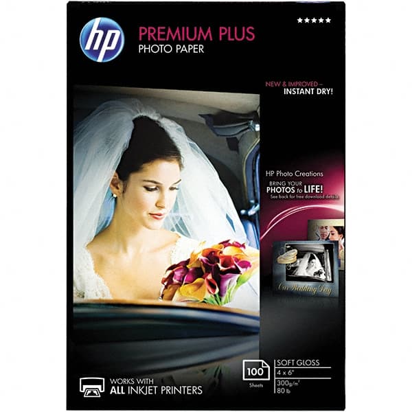 Hewlett-Packard - 4" x 6" White Photo Paper - Use with Inkjet Printers - Exact Tooling