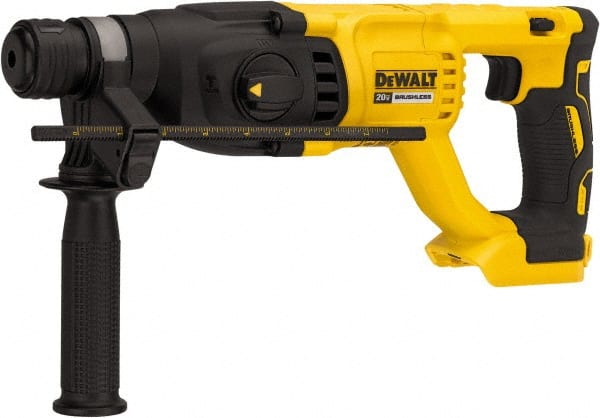 DeWALT - 20 Volt 1" SDS Plus Chuck Cordless Rotary Hammer - 0 to 5,550 BPM, 0 to 1,500 RPM, Reversible - Exact Tooling