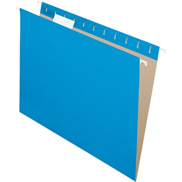 Pendaflex - 9-1/4 x 11-7/8", Letter Size, Blue, Hanging File Folder - 11 Point Stock, 1/5 Tab Cut Location - Exact Tooling