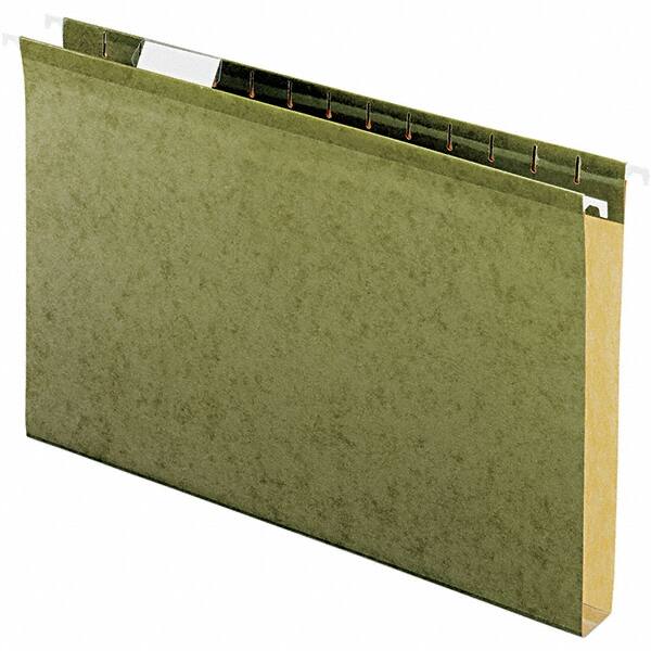 Pendaflex - 9-1/2 x 14-1/2", Legal, Standard Green, Hanging File Folder - 11 Point Stock, 1/5 Tab Cut Location - Exact Tooling