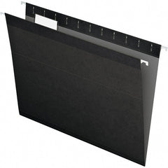 Pendaflex - 8-1/2 x 11", Letter Size, Black, Hanging File Folder - 11 Point Stock, 1/5 Tab Cut Location - Exact Tooling