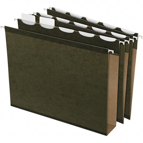 Pendaflex - 13 x 10-5/8", Letter Size, Standard Green, Hanging File Folder - 11 Point Stock, 1/5 Tab Cut Location - Exact Tooling
