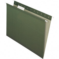 Pendaflex - 9-1/2 x 16", Letter Size, Standard Green, Hanging File Folder - 11 Point Stock, 1/5 Tab Cut Location - Exact Tooling