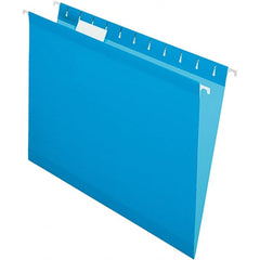 Pendaflex - 8-1/2 x 11", Letter Size, Blue, Hanging File Folder - 11 Point Stock, 1/5 Tab Cut Location - Exact Tooling