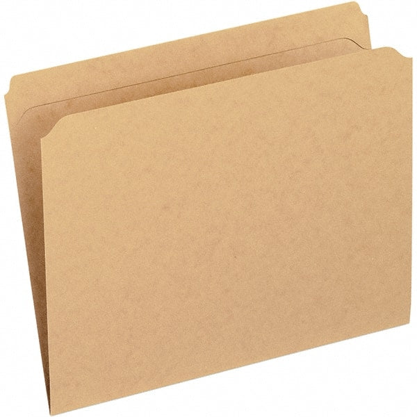 Pendaflex - 9-7/8 x 11-3/4", Letter Size, Brown, File Folders with Top Tab - 11 Point Stock, Straight Tab Cut Location - Exact Tooling