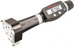 Starrett - 2-5/8" to 3-1/4", IP67, Carbide Face Electronic Inside Micrometer - 0.00005" Resolution, 0.0002" Accuracy, 3-1/16" Gage Depth - Exact Tooling