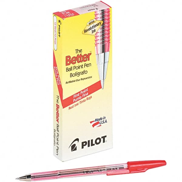 Pilot - Conical Ball Point Pen - Red - Exact Tooling