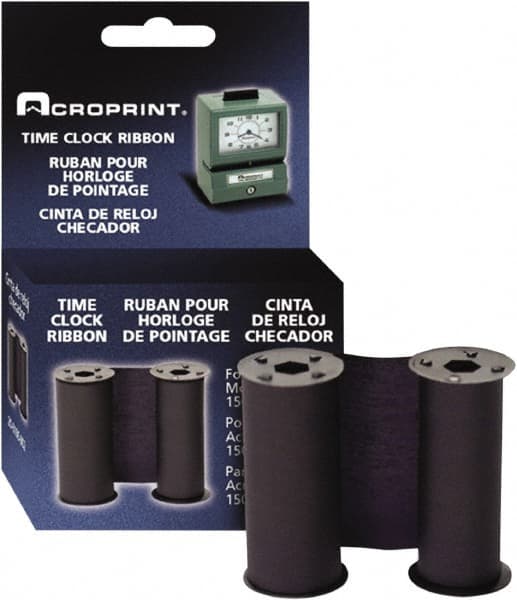 Acroprint Time Recorder - 4" High x 1-5/16" Wide Time Clock Replacement Ribbon - Blue, Use with Acroprint 125 and 150 models - Exact Tooling