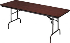 ICEBERG - 30" Long x 72" Wide x 29" High, Folding Table - Mahogany - Exact Tooling