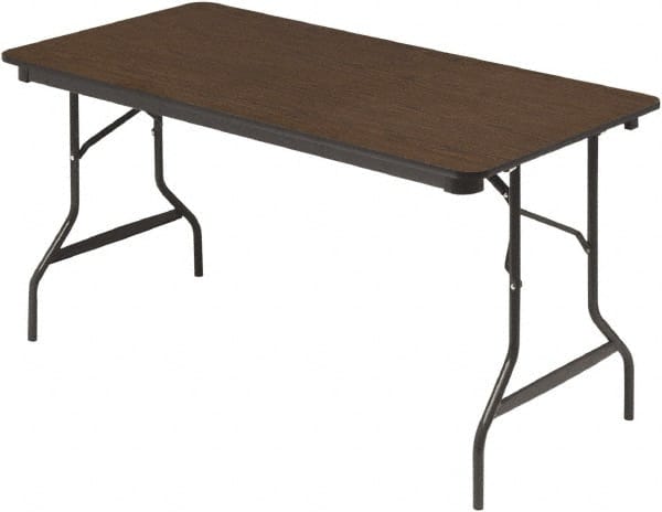 ICEBERG - 30" Long x 60" Wide x 29" High, Folding Table - Walnut - Exact Tooling