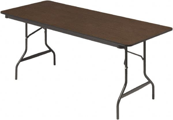 ICEBERG - 30" Long x 72" Wide x 29" High, Folding Table - Walnut - Exact Tooling
