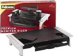 FELLOWES - Black & Silver Monitor Riser - Use with Monitor - Exact Tooling