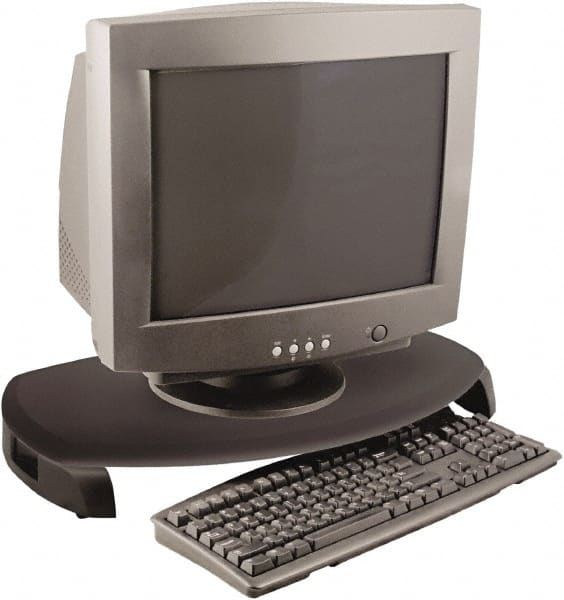 Kantek - Black Desktop Stand - Use with Monitor - Exact Tooling