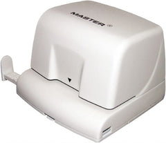 Master - Paper Punches Type: 10 Sheet Electric Two Hole Punch Color: Beige - Exact Tooling
