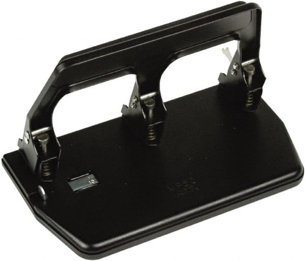 Master - Paper Punches Type: 40 Sheet Three-Hole Punch Color: Black - Exact Tooling