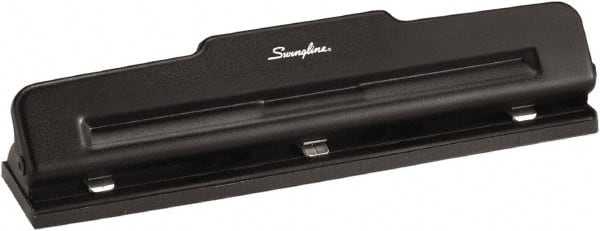 Swingline - Paper Punches Type: 10 Sheet Three-Hole Punch Color: Black - Exact Tooling