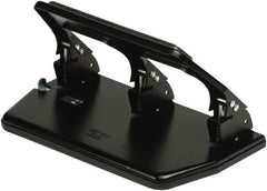 Master - Paper Punches Type: 30 Sheet Three Hole Punches Color: Black - Exact Tooling