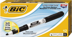 Bic - Black Great Erase Grip Fine Point Dry Erase Markers - For Use with Dry Erase Marker Boards - Exact Tooling