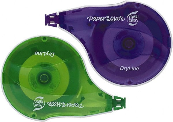 Paper Mate Liquid Paper - 1/6" x 472" Correction Tape Non-Refillable - Exact Tooling