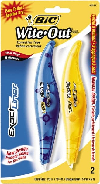 Bic - 1/5" x 236" Correction Tape Non-Refillable - Exact Tooling